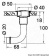 Osculati 20.285.03 - Невыступающая вентиляционная головка для топливного бака из хромированной латуни Правая 90° Ø20 мм 