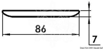 Osculati 13.442.15 - Накладной LED светильник Procion день/ночь 12В 15Вт 143/29Лм белый + синий свет