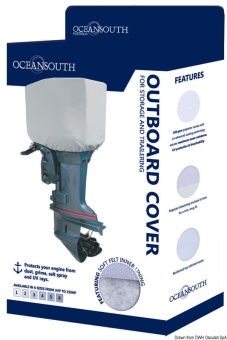 Osculati 46.537.07 - Чехол серый OCEANSOUTH Top Quality 175-250 HP 2/4-тактных подвесных моторов