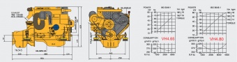 Двигатель Vetus VH4.80 - 59,0 кВт (80,3 л.с.)
