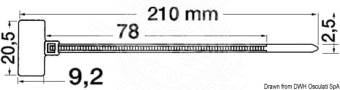 Osculati 18.038.02 - Кабельные стяжки из нейлона-66 2.5 x 210 мм (100 шт)