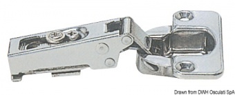 Osculati 38.525.43 - Пружинные петли для навесных дверей 15-19 мм, 94x54 мм 