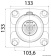 Osculati 45.270.03 - Фланец гидравлического рулевого механизма Ultraflex квадратный