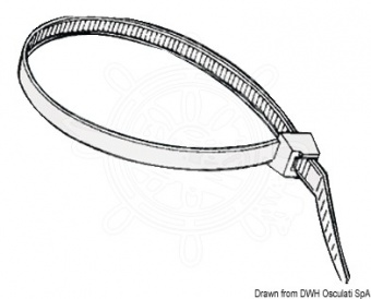 Osculati 18.032.50 - Открываемые кабельные стяжки 7,5х200 мм   (100 шт.)