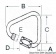 Osculati 08.875.04 - Карабин дельтовидный с резьбовой муфтой 4,5 мм 