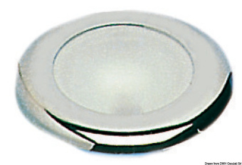 Osculati 13.877.75 - Светильник точечный врезной Batsystem Nova Classic 12В 10Вт хромированный корпус с выключателем