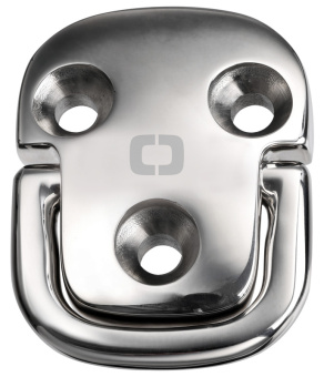 Складной обушок "Square pad eyes" с кованым кольцом HR  Складной обушок "Square pad eyes" с кованым кольцом HR