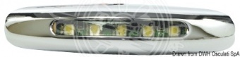 Osculati 13.187.01 - Накладной светодиодный светильник для дежурного освещения, белый свет 