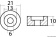 Osculati 43.261.01 - Алюминиевый анод-шайба Johnson/Evinrude/OMC 55321-87J00 для подвесных моторов Suzuki 4-300лс Ø21мм 10мм (2 шт)