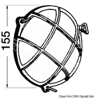 Osculati 13.202.89 - Светильник герметичный с байонетным и винтовым патроном IP54 220-240В 40Вт