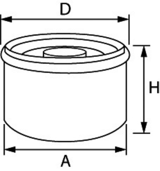 Osculati 17.502.06 - Топливный фильтр 855686 Ø95,2x105,5мм для бензиновых моторов Volvo Penta/Mercruiser (2 шт)