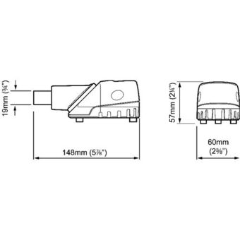 Приемник-фильтр для трюмной помпы Whale 19 мм с новым ориентируемым патрубком