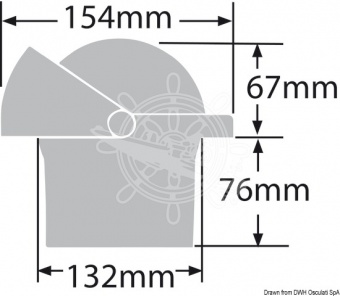 Osculati 25.084.32 - Компас RITCHIE Navigator 4'' 1/2 (114 мм) с компенсаторами и подсветкой, врезной, с комбинированной картушкой, Белый-белый 