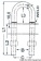 Osculati 39.127.03 - Болт-скоба U-образная De Luxe, с 2 пластинами, с конусными концами 110x35,7 мм 