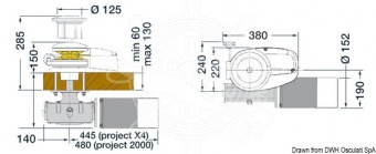 Osculati 02.321.06-14 - Шпили LOFRAN'S Project x4.,2500W/24V 14 мм (1 компл. по 1 шт.)