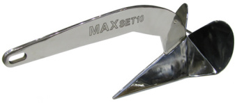 Vetus P105068 40 kg / 88 lb Maxset anchor Stainless steel AISI316