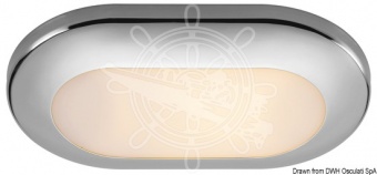 Osculati 13.430.01 - Встраиваемый светильник Phad с лампой накаливания 12 В 20 Вт зеркальная полировка