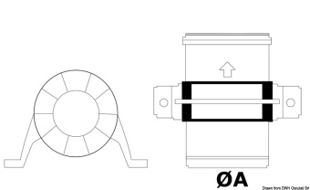 Osculati 16.173.30 - Аксиальный вытяжной вентилятор Turbo фирмы ATTWOOD 3.3 м³ 12 В