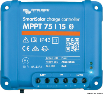 Osculati 12.028.01 - Victron Smart Solar MPPT 75/10 контроллер заряда 110x113x40 мм 