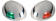 Osculati 11.050.01 - Бортовой огонь светодиодный Sea-Dog красный 112,5° 12В 65,5x58,5x27мм из нержавеющей стали AISI316 на горизонтальную плоскость