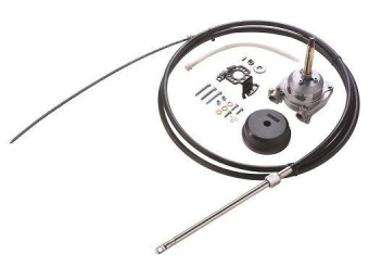 Vetus HZFKIT8 High performance ZF cable steering kit up to 125 HP, incl. Helm, 90° bezel and 8 ft. (244 cm) cable