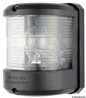 Osculati 11.417.13 - Utility 78 Навигационный огонь белый 225° 24 В 95 x 80 x 120 мм с корпусом из чёрного поликарбоната для судов до 20 м