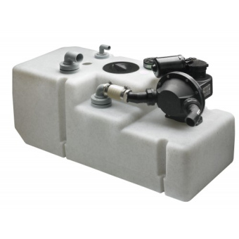 Vetus WWS12024B Waste water tank system 120 L, incl 24 V pump, sender and suction pipe (excl. inlet fitting)