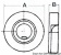 Osculati 13.512.00 - Точечный светильник накладного монтажа, полированная нержавеющая сталь (1 компл. по 1 шт.)