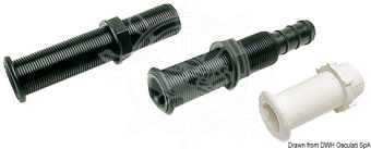 Osculati 18.736.01 - Сливная трубка Ø22,7x150мм из чёрного полиамида (4 шт)