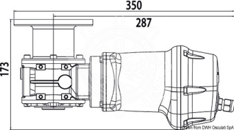 Osculati 02.591.08 - Лебедка VX1 GO 12 В 500 Вт 8 мм