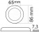 Osculati 13.442.02 - Светодиодный точечный светильник Procion накладного монтажа, 12/24 В, с центральным выключателем (1 компл. по 1 шт.)