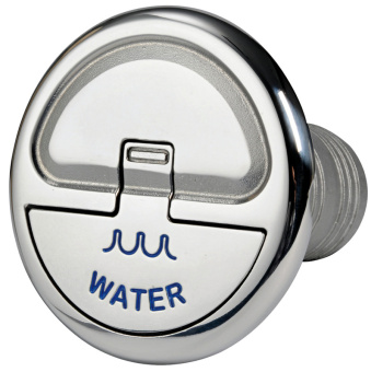 Osculati 20.366.02 - Горловина заливная Quick Lock для чистой воды под шланг Ø38мм 82,5мм прямая без замка из нержавеющей стали