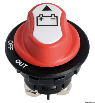 Osculati 14.385.20 - Compact OFF-ON-OUT Сверхкомпактный выключатель массы Ø45мм 32В 100А с извлекаемым ключом