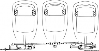 Osculati 45.156.18 - Соединительная штанга для подвесного мотора с гидравлическим рулевым приводом A97-35.5 