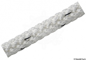 Osculati 06.462.16 - Плетеный трос Round Line из полиэфира высокой прочности Белый 16 мм (1 компл. по 150 м.)