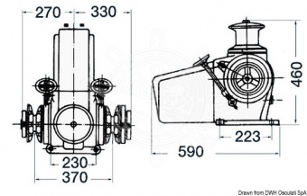 Osculati 02.330.01-14 - Шпиль LOFRANS' Titan B,2000 kg 24V - 14 мм (1 компл. по 1 шт.)