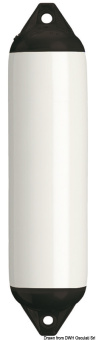 Osculati 33.512.08 - Кранец Polyform US F02 белый с синим рымом 191х 660 мм