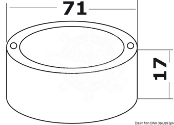 Osculati 13.449.04 - Кольцевая гайка для 1344901