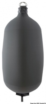 Osculati 33.301.53 - Тканевый надувной кранец FENDERTEX цилиндрической формы C84 темно-серый Osculati