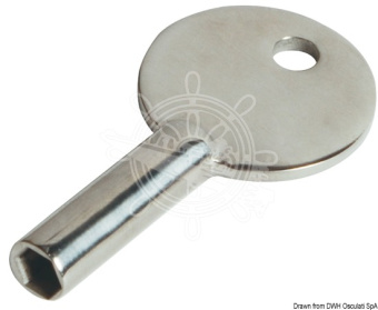 Osculati 20.366.32 - Горловина заливная Quick Lock для чистой воды под шланг Ø38мм 92мм угловая 30° с замком из нержавеющей стали