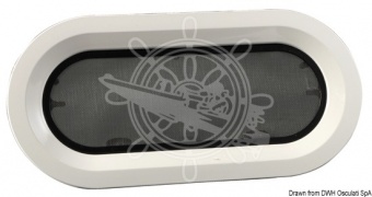 Osculati 19.510.22 - Открываемый иллюминатор овальный BOMAR "Flagship" 216x444 мм 