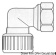 Osculati 17.115.24 - Система водопроводных фитингов Hydrofix для температуры жидкости до 90° - Угольник латунь (две внутр. резьбы 1/2”) Ø 15 мм 