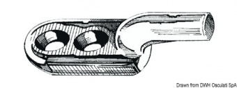Osculati 38.178.00 - Крючок из хромированной латуни для любого использования 43x13x14 мм 