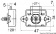 Osculati 38.182.10 - Кнопка + кольцо из хромированной латуни, плоская версия, 19 мм 