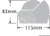 Osculati 25.082.41 - Компас RITCHIE Wheelmark 3'' (76 мм), Накладной, Черный-черный 