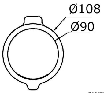 Osculati 48.429.80 - Раздвижной держатель для стакана / стакана / банки 1/2 чашки 