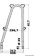 Osculati 41.176.00 - Двойная леерная стойка для внутренних оснований без поперечины, Ø 25x1,5x617 мм 