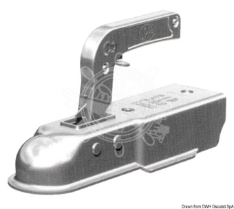 Osculati 02.010.77 - Сцепная головка для трейлера 60 мм 750 кг