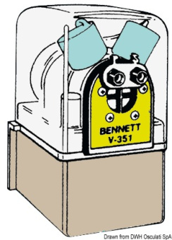 Osculati 51.232.04 - Электромагнитный клапан для Benner зеленый провод 24 В