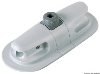 Osculati 66.080.15 - Серая подуключина для весла 90 x 200 x 50 мм (2 шт)